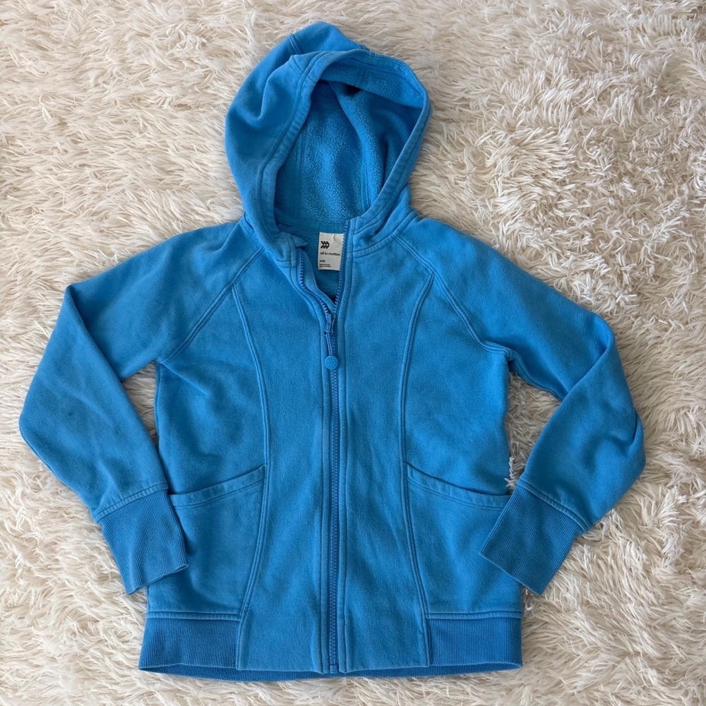 All in‎ Motion Kids Full Zip Up Hoodie Jacket Blue Size M(8) Everyday Wear